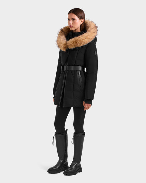 RUDSAK MODA Down Puffer With Faux Fur Womens Apparel